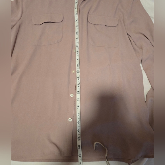 [EUC] New York & Co Womens Sz XL Blouse Top Lilac Purple Convertible 3/4 Sleeve - Picture 7 of 8